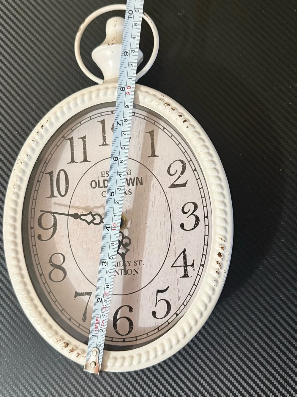 Vintage Old Town Clocks London Pocket Watch Style Wall Clock Rustic Decor